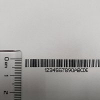 喷印实例Normal，code128，19点条码+9点字母